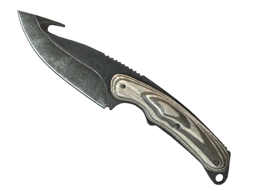 ★ StatTrak™ Gut Knife | Black Laminate (Factory New) — CS2 skin image