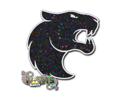 Sticker | FURIA (Glitter) | Paris 2023 — CS2 skin image, Remarkable rarity