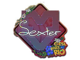 Sticker | dexter (Glitter) | Rio 2022 — CS2 skin image, Remarkable rarity