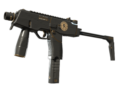 MP9 | Broken Record (Battle-Scarred) — изображение скина CS2, редкость Mil-Spec Grade