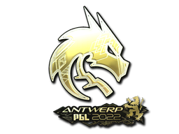 Sticker | Team Spirit (Gold) | Antwerp 2022 — CS2 skin image, Extraordinary rarity