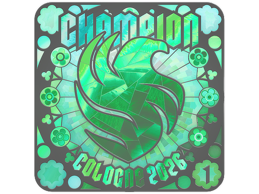 Sticker | Falcons (Holo, Ranked) | Cologne 2026 — CS2 skin image, Exotic rarity