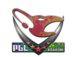 Sticker | mousesports (Holo) | Krakow 2017 — CS2 skin image, Remarkable rarity