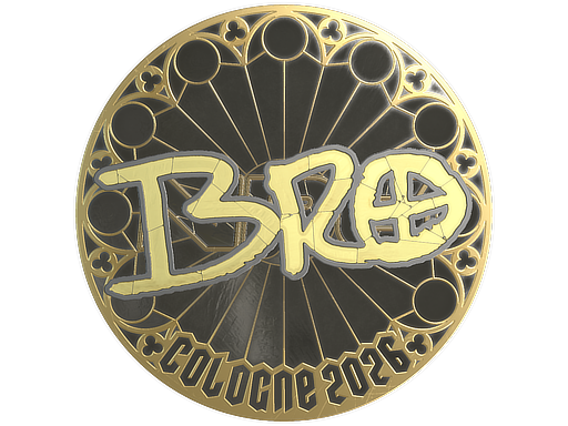 Sticker | br0 (Gold) | Cologne 2026 — CS2 skin image, Extraordinary rarity