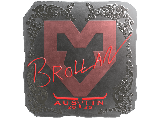 Sticker | Brollan (Foil) | Austin 2025 — CS2 skin image, Remarkable rarity