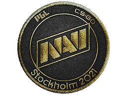 Patch | Natus Vincere (Gold) | Stockholm 2021 — CS2 skin image, Remarkable rarity