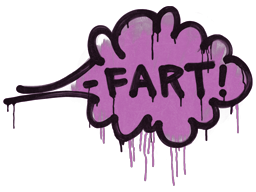 Sealed Graffiti | Fart (Bazooka Pink) — CS2 skin image, Base Grade rarity
