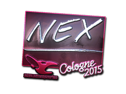 Sticker | nex (Foil) | Cologne 2015 — CS2 skin image, Exotic rarity