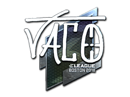 Sticker | TACO (Foil) | Boston 2018 — CS2 skin image, Remarkable rarity