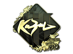 Sticker | kabal (Gold) | Rio 2022 — CS2 skin image, Extraordinary rarity