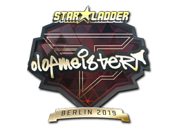 Sticker | olofmeister (Gold) | Berlin 2019 — CS2 skin image, Extraordinary rarity