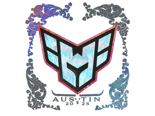 Sticker | HEROIC (Holo) | Austin 2025 — CS2 skin image, Exotic rarity
