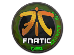 Sticker | Fnatic (Holo) | Katowice 2019 — CS2 skin image, Remarkable rarity