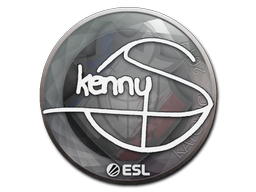 Sticker | kennyS | Katowice 2019 — CS2 skin image, High Grade rarity