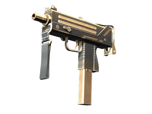 MAC-10 | Echoing Sands (Well-Worn) — изображение скина CS2, редкость Industrial Grade