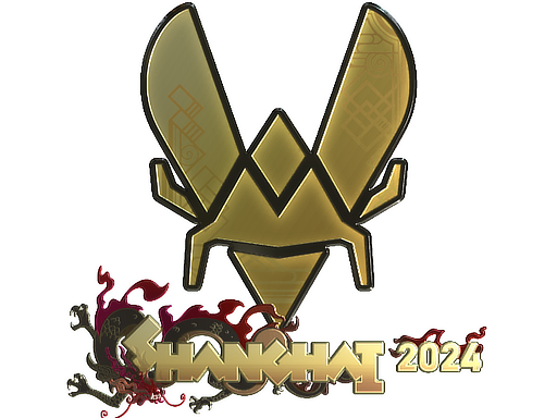 Sticker | Vitality (Gold) | Shanghai 2024 — CS2 skin image, Extraordinary rarity