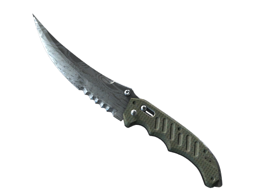 ★ Flip Knife | Damascus Steel (Battle-Scarred) — изображение скина CS2, редкость Covert