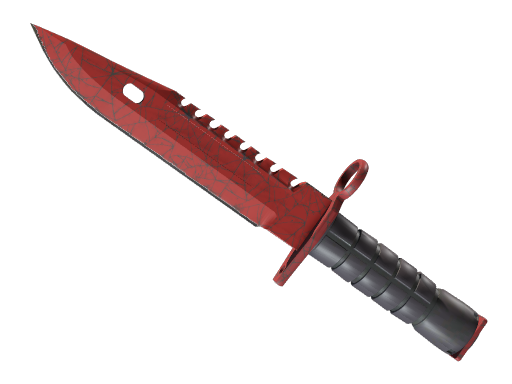 ★ M9 Bayonet | Crimson Web (Battle-Scarred) — изображение скина CS2, редкость Covert