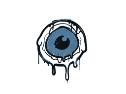 Sealed Graffiti | Eye Spy (Monarch Blue) — CS2 skin image, Base Grade rarity