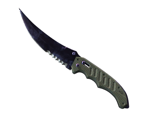 ★ Flip Knife | Doppler Black Pearl (Factory New) — CS2 skin image, Covert rarity