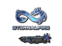 Sticker | Eternal Fire (Holo) | Antwerp 2022 — CS2 skin image, Exotic rarity