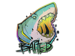 Sticker | Baited (Holo) — CS2 skin image, Remarkable rarity