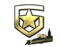 Sticker | Gambit Gaming (Gold) | Stockholm 2021 — CS2 skin image, Extraordinary rarity
