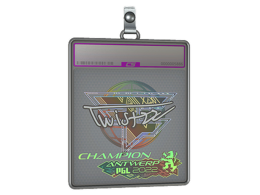 Sticker Slab | Twistzz (Holo, Champion) | Antwerp 2022 — CS2 skin image, Exotic rarity