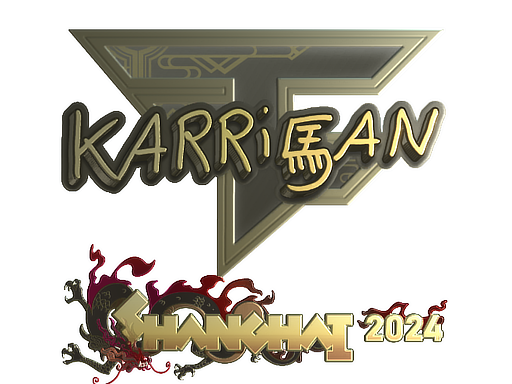 Sticker | karrigan (Gold) | Shanghai 2024 — CS2 skin image, Extraordinary rarity