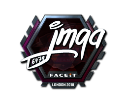 Sticker | jmqa (Foil) | London 2018 — CS2 skin image, Remarkable rarity