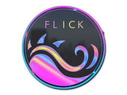 Sticker | Miami Flick (Holo) — CS2 skin image, Remarkable rarity