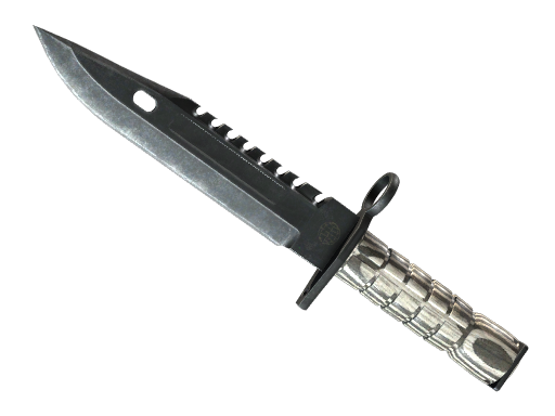 ★ M9 Bayonet | Black Laminate (Factory New) — изображение скина CS2, редкость Covert