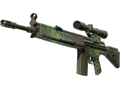 G3SG1 | Jungle Dashed (Battle-Scarred) — изображение скина CS2, редкость Consumer Grade