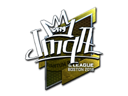 Sticker | jmqa (Foil) | Boston 2018 — CS2 skin image, Remarkable rarity