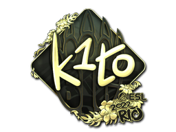 Sticker | k1to (Gold) | Rio 2022 — CS2 skin image, Extraordinary rarity