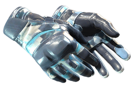★ Moto Gloves | Cool Mint (Well-Worn) — изображение скина CS2, редкость Extraordinary