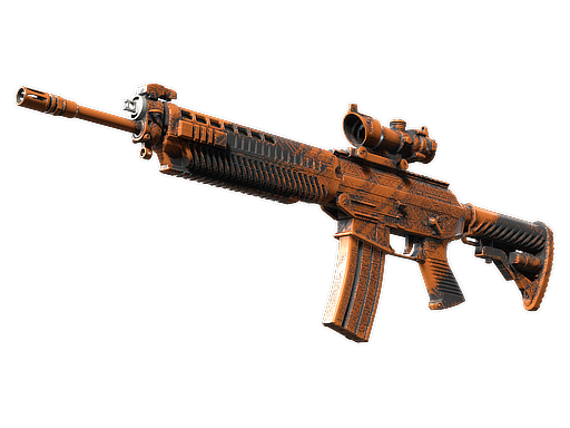 SG 553 | Basket Halftone — скин CS2, редкость Industrial Grade