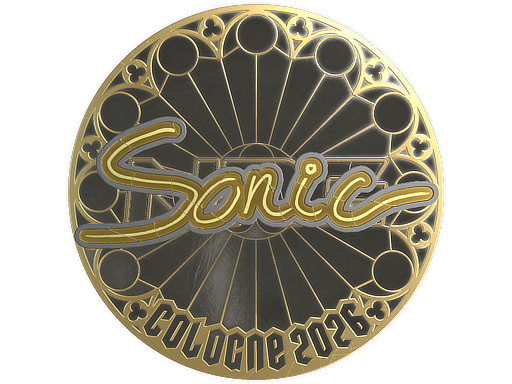 Sticker | Sonic (Gold) | Cologne 2026 — CS2 skin image, Extraordinary rarity