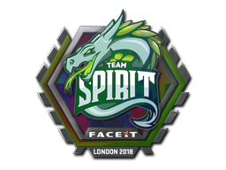 Sticker | Team Spirit (Holo) | London 2018 — CS2 skin image, Remarkable rarity