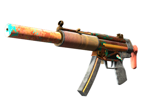 MP5-SD | Oxide Oasis (Well-Worn) — изображение скина CS2, редкость Classified