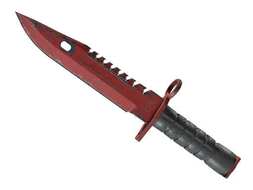 ★ StatTrak™ M9 Bayonet | Crimson Web (Well-Worn) — CS2 skin image