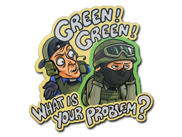 Sticker | Green's Problem — CS2 skin image, High Grade rarity