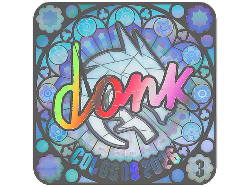 Sticker | donk (Holo, Ranked) | Cologne 2026 — CS2 skin image, Exotic rarity