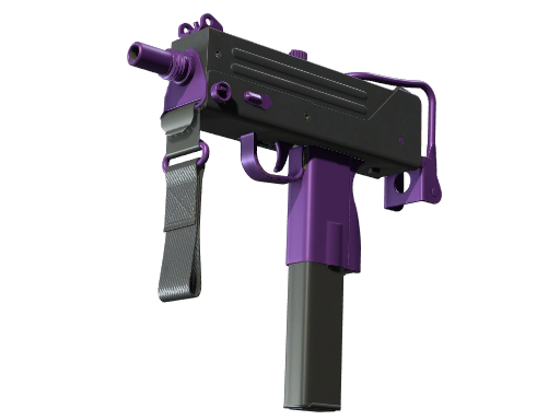 MAC-10 | Ultraviolet (Well-Worn) — изображение скина CS2, редкость Mil-Spec Grade