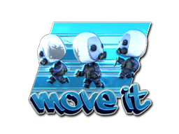 Sticker | Move It (Foil) — CS2 skin image, Exotic rarity