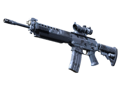 SG 553 | Night Camo — скин CS2, редкость Consumer Grade