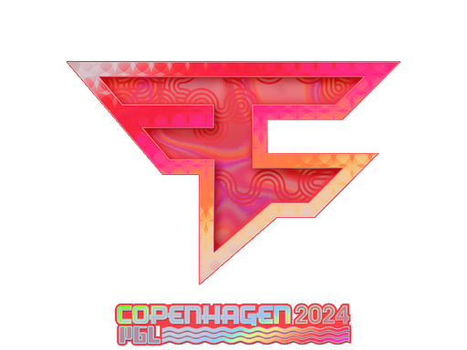 Sticker | FaZe Clan (Holo) | Copenhagen 2024 — CS2 skin image, Exotic rarity