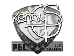 Sticker | kennyS | Krakow 2017 — CS2 skin image, High Grade rarity