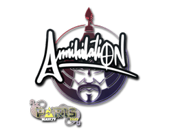 Sticker | ANNIHILATION | Paris 2023 — CS2 skin image, High Grade rarity