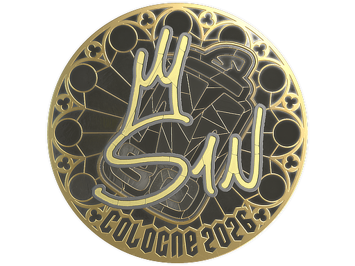 Sticker | s1n (Gold) | Cologne 2026 — CS2 skin image, Extraordinary rarity